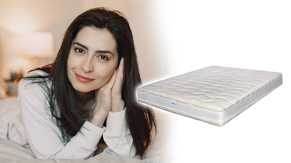 Saltea De Pat Super Ortopedica, Bio Bambus, Top Line, 26 Cm, Fara Arcuri