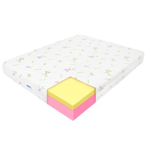 Saltea de pat Ortopedica Lavanda 4 Fit, Reversibila 2 in 1