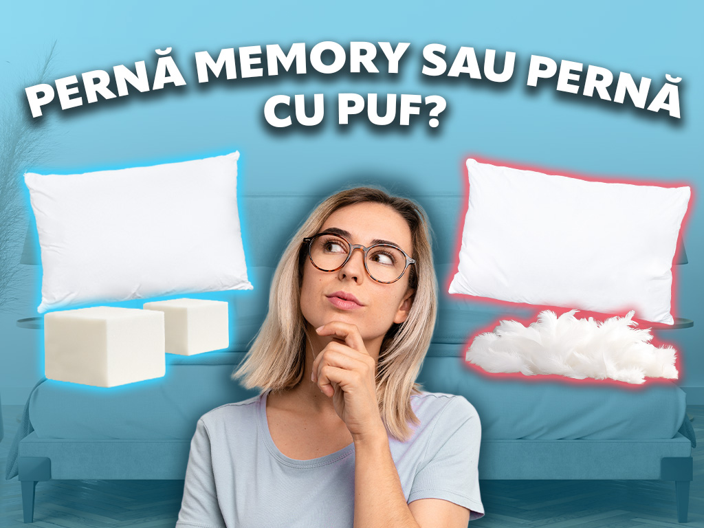 Perna cu Memorie vs. Perna cu Puf. Care este potrivita pentru tine?