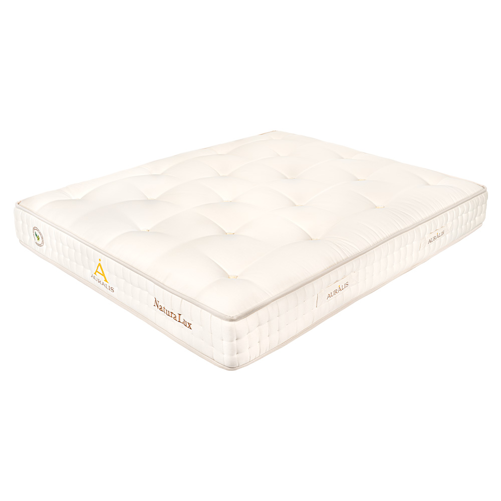 Saltea de pat naturala, 160x200- NaturaLux, Cocos, Canepa, bumbac BIO, Arcuri Pocket