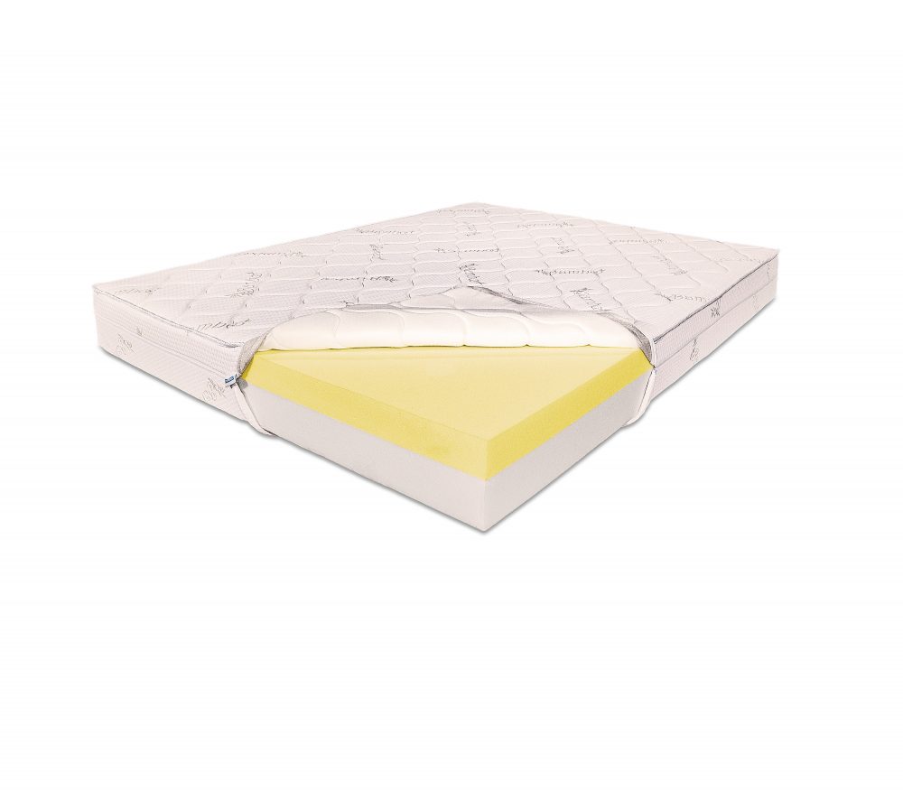 Saltea de Pat Ortopedica, Family Hybrid, Bio Bambus, Memory HD, 12+8+2, 120x190, Fara Arcuri