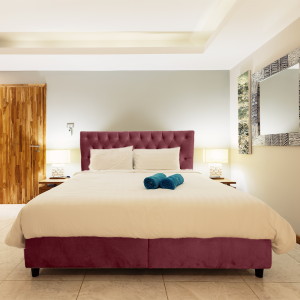 Pat Tapitat, Cu Somiera Rabatabila Si 2 Lazi De Depozitare, Tunis, Ortopedicus