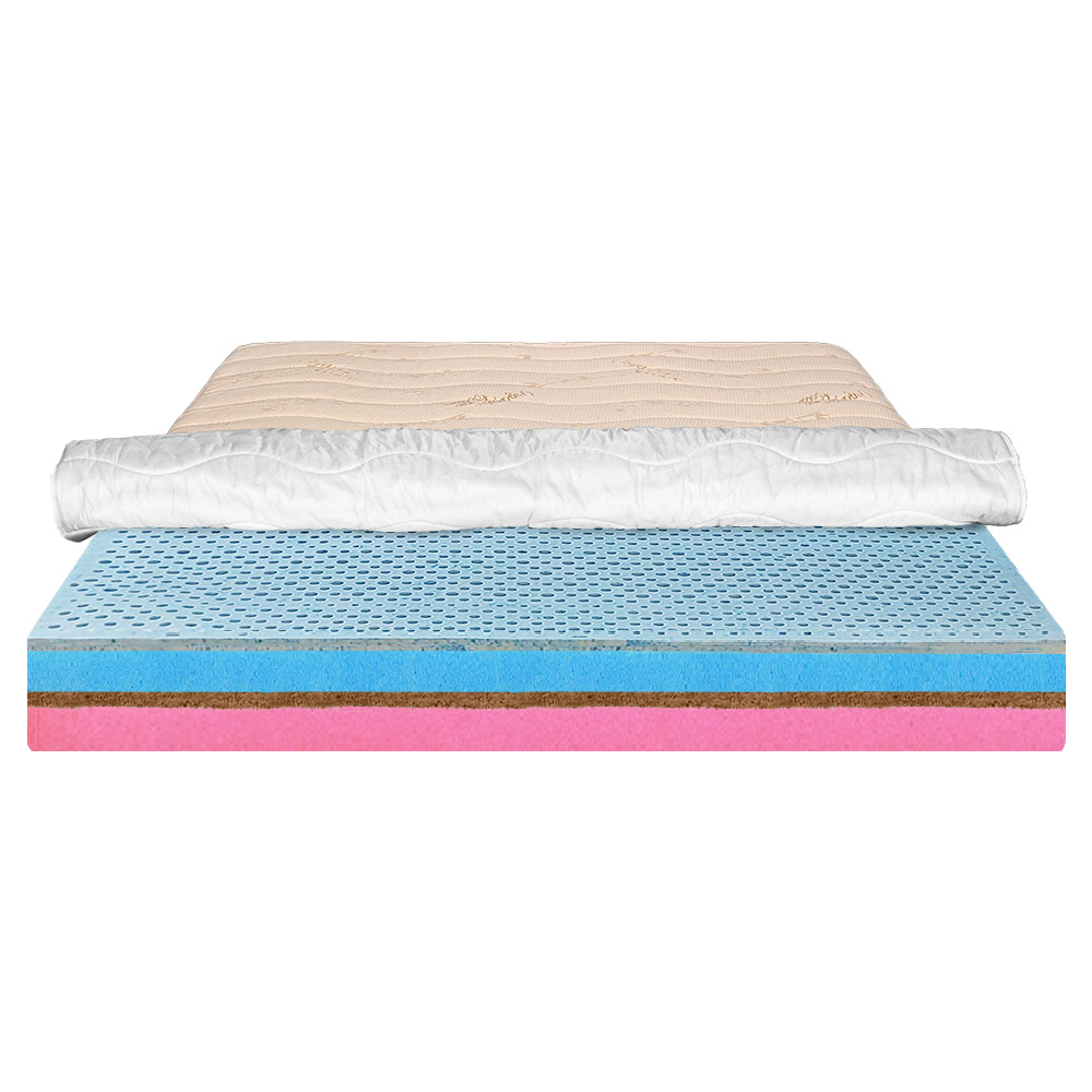 Saltea de pat Ortopedica pentru copii, 60x120 - Latex, Cocos, Husa Bumbac, Econatura