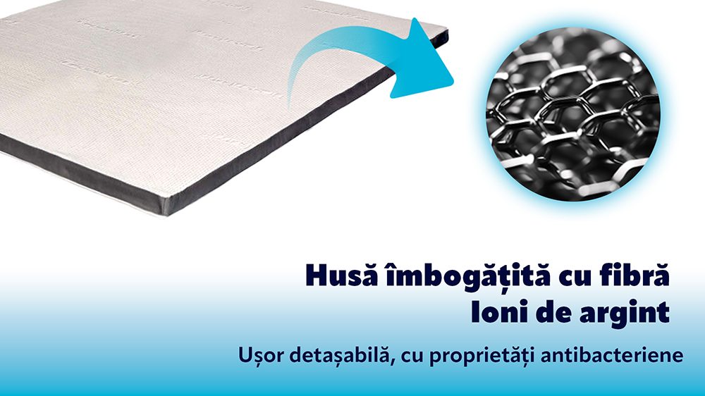 Topper Saltea Memory 4+2 Argentum