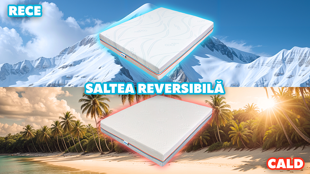 Saltea De Pat Cu Arcuri Pocket- Bio Cocos, Latex, Thermo Dream