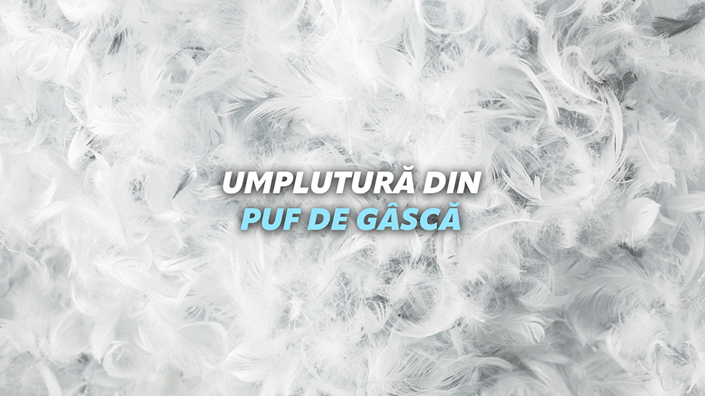 Perna 80% Puf De Gasca, 50X70 Cm, Husa Bumbac- Deluxe