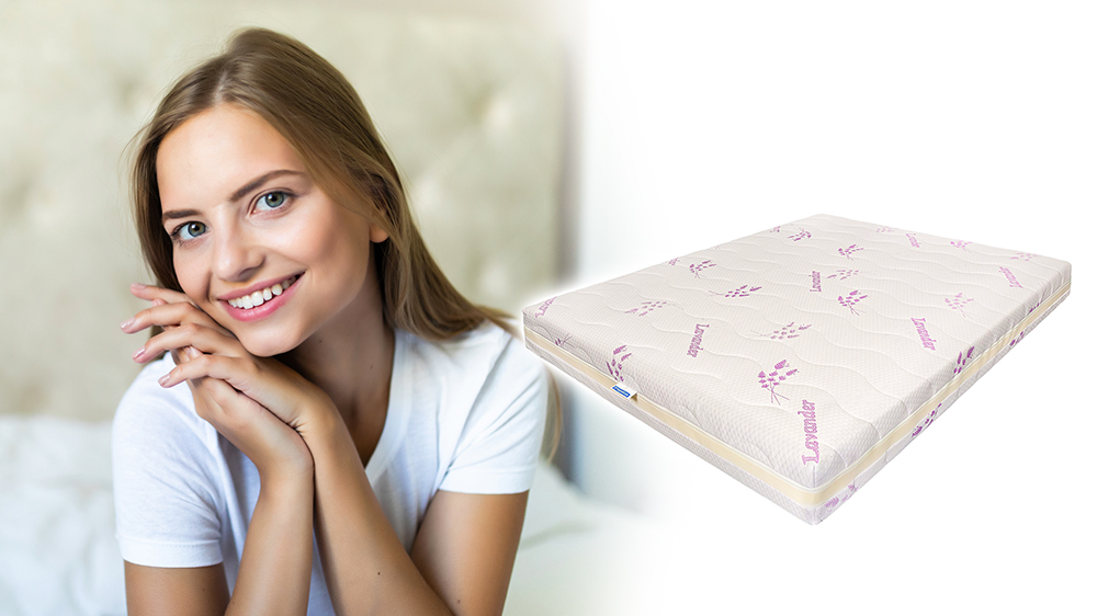 Saltea De Pat Cu Arcuri Pocket – Latex Lavanda Ecotrend