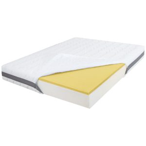 Saltea de Pat Ortopedica din Spuma cu Memorie 160 x 200 - Memory 15+5+1, Fara Arcuri, Ioni de Argint