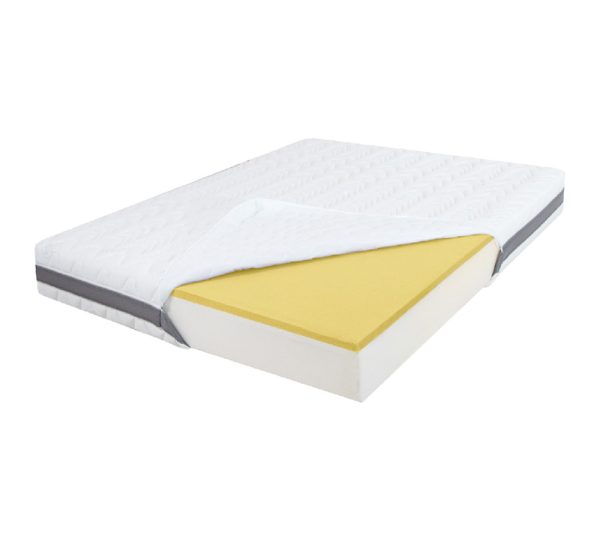 Saltea De Pat Ortopedica Din Spuma Cu Memorie 160 X 200 - Memory 15+5+1, Fara Arcuri, Ioni De Argint