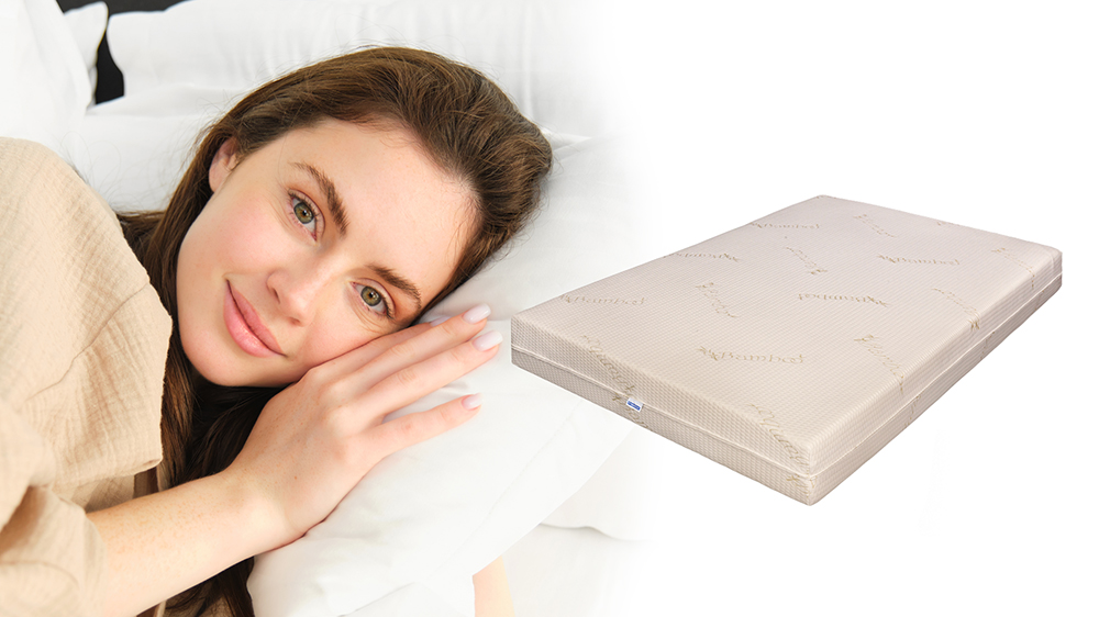 Saltea De Pat Ortopedica, Bio Cocos, Bio Bambus, 15+2+6 Cm