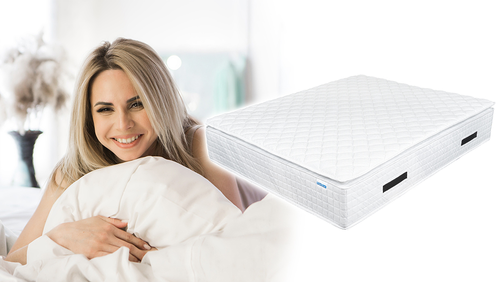 Saltea De Pat Cu Arcuri Pocket– 37 Cm, Aloe Vera Comfort , Hotel Range