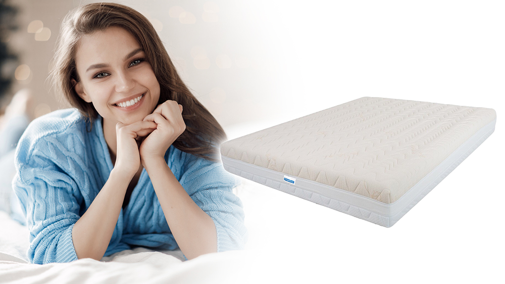 Saltea De Pat Ortopedica , Bio Bumbac Reversibila, 26 Cm