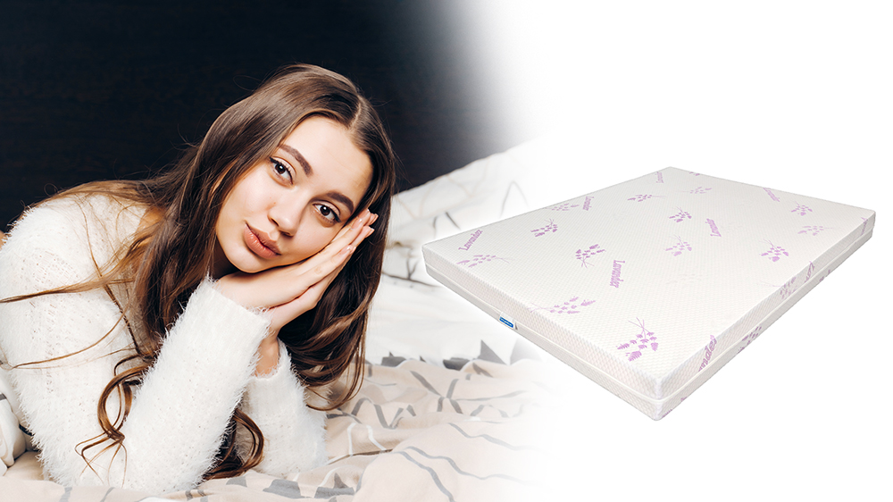 Saltea De Pat Ortopedica Cu Latex- 17+3+1, Reversibila, 7 Zone, Husa Lavanda, Young