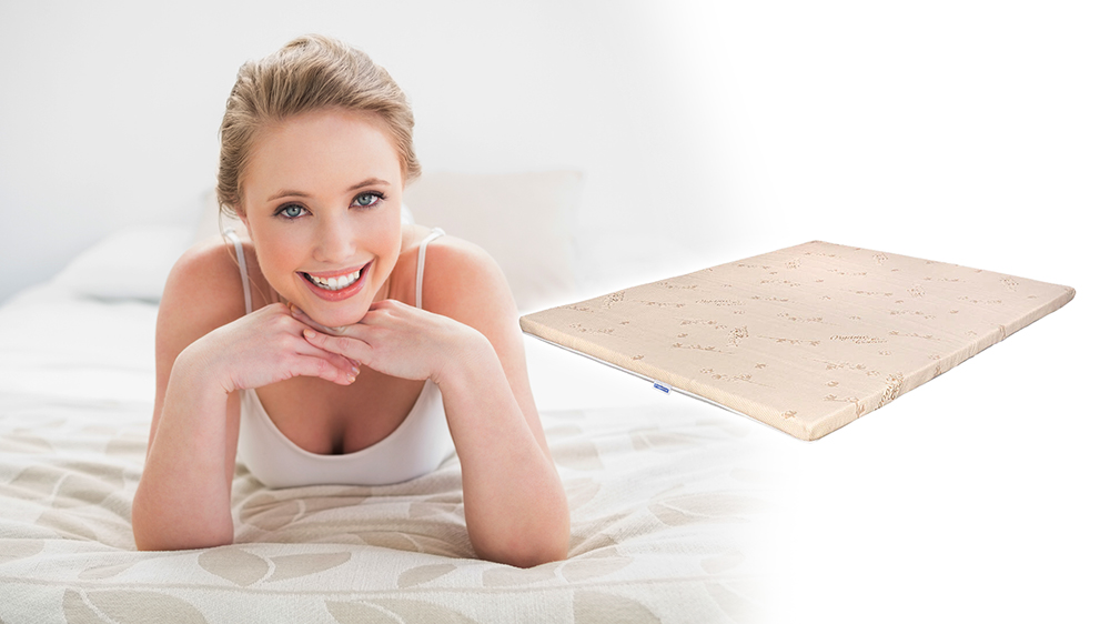 Topper Saltea Super Ortopedic, 6.5 Cm, Bio Bumbac