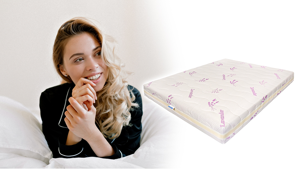 Saltea De Pat Cu Arcuri Pocket - Memory Lavanda Ecotrend