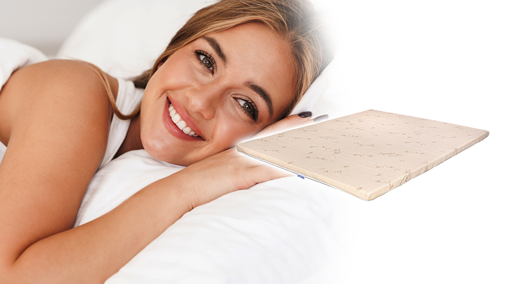 Topper Saltea Ortopedic - Latex 6+2+1 Cm, Husa Bio Bumbac, Hotel Range