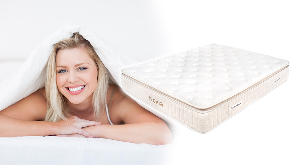 Saltea De Pat Cu Arcuri Pocket – Novia, 30 Cm, Husa Kashmir, Hotel Range