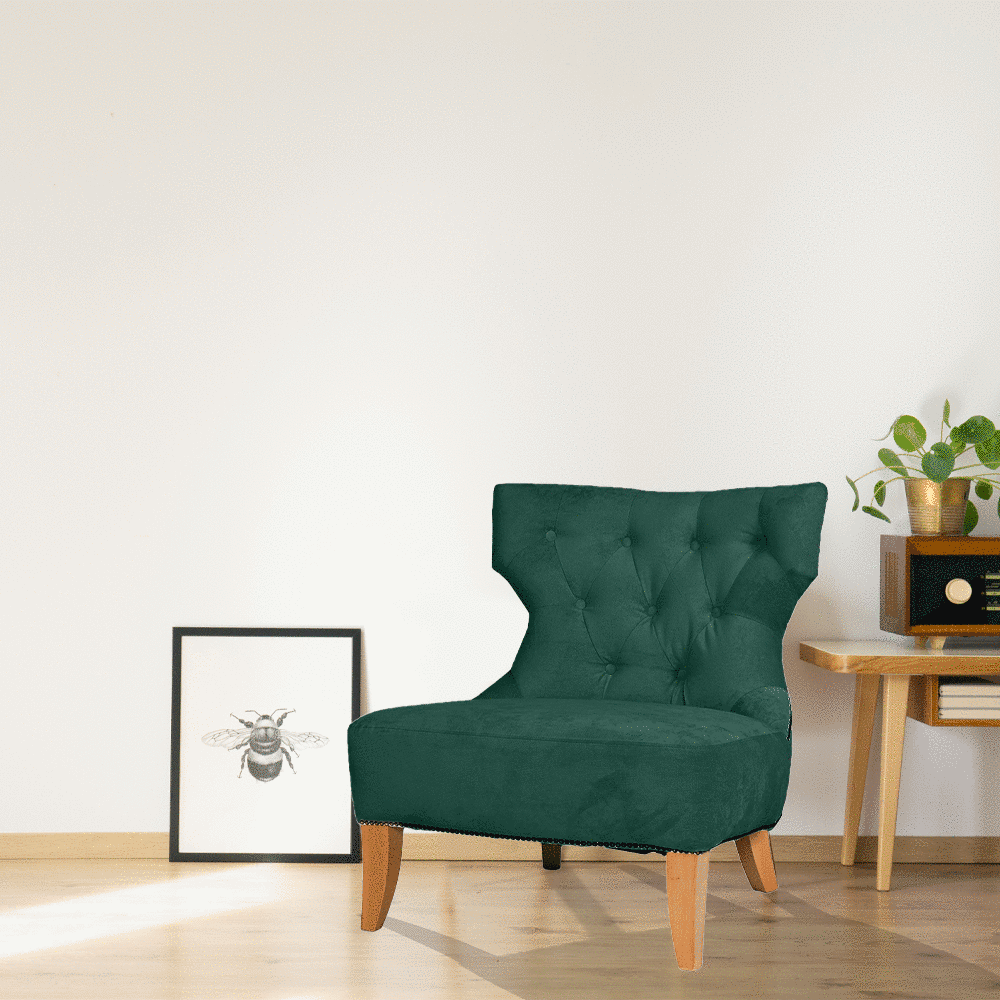Fotoliu Fix Tapitat, Cu Picioare Din Lemn, Ergonomic, Monaco, Ortopedicus