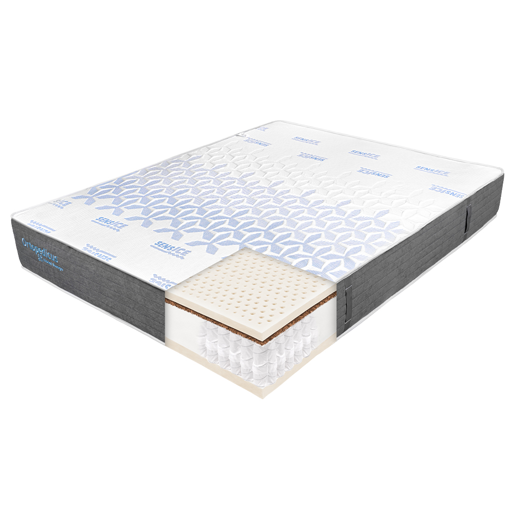 Saltea de pat cu Arcuri Pocket, 160×200 – Thermal Cool Dream, 27 cm, Bio Cocos, Latex, Hotel Range
