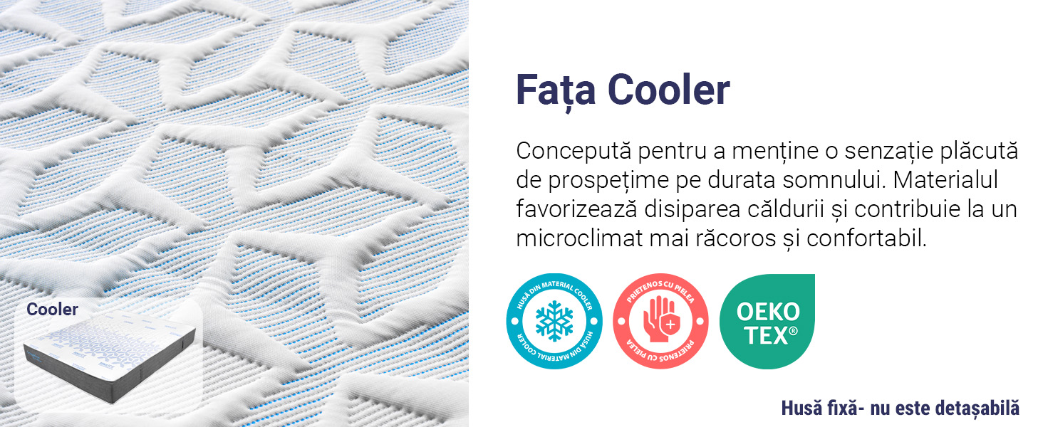 Saltea De Pat Cu Arcuri Pocket, 160×200 – Thermal Cool Dream, 27 Cm, Bio Cocos, Latex, Hotel Range - 9 Saltea De Pat Cu Arcuri Pocket – Thermal Cool Dream, 27 Cm, Bio Cocos, Latex, Hotel Range